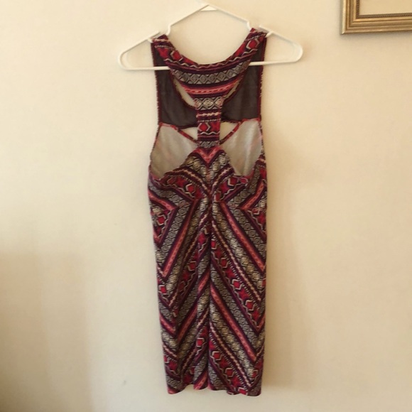 Free People NEVER WORN bodycon dress M tribal print - Picture 4 of 4